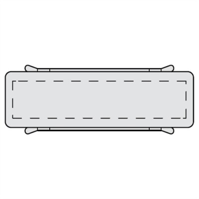 Renz Namensschild mit Abdeckung 64x19mm Briefkasten Briefkastenschild 