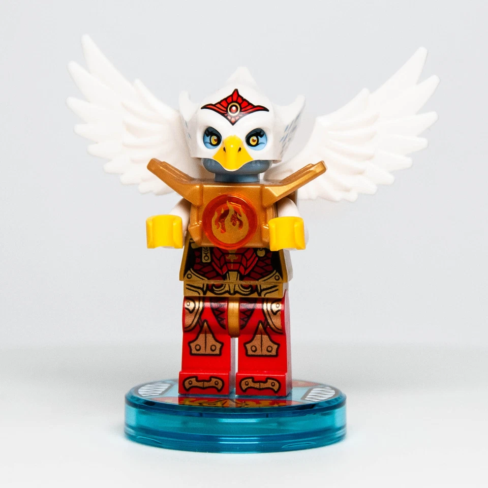 LEGO® Chima Minifigura - Eris, Fire Chi Gold Torso (dim003) 71232 Dimensiones Etiqueta Foto 2 de 4