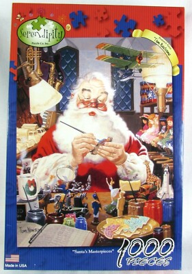 Santa Masterpiece 65303 1000 Piece Serendipity Christmas Puzzle
