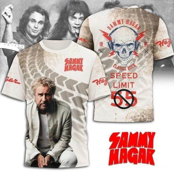 Sammy Hagar Classic Rock Speed Limit 55 Hoodie