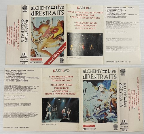 Dire Straits Alchemy Live Music Cassette 2x Tape 818 243-4 Vertigo 1984 Chrome - Picture 6 of 24