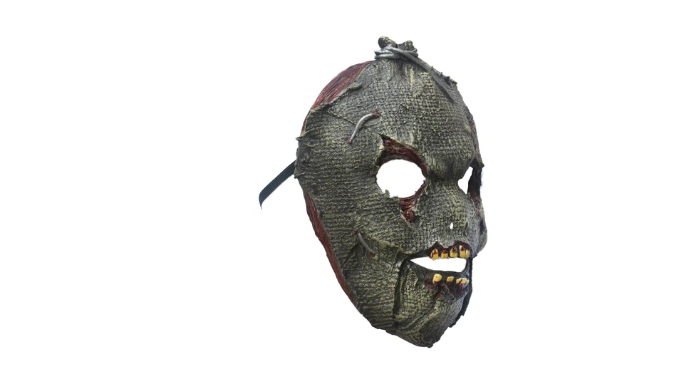 Ghoulish Productions Scarecrow Latex Face Mask Horror Halloween Cosplay - Image 2 of 4