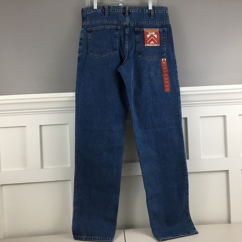 BLUE DENIM JEANS SZ 34X36 FIVE POCKET 