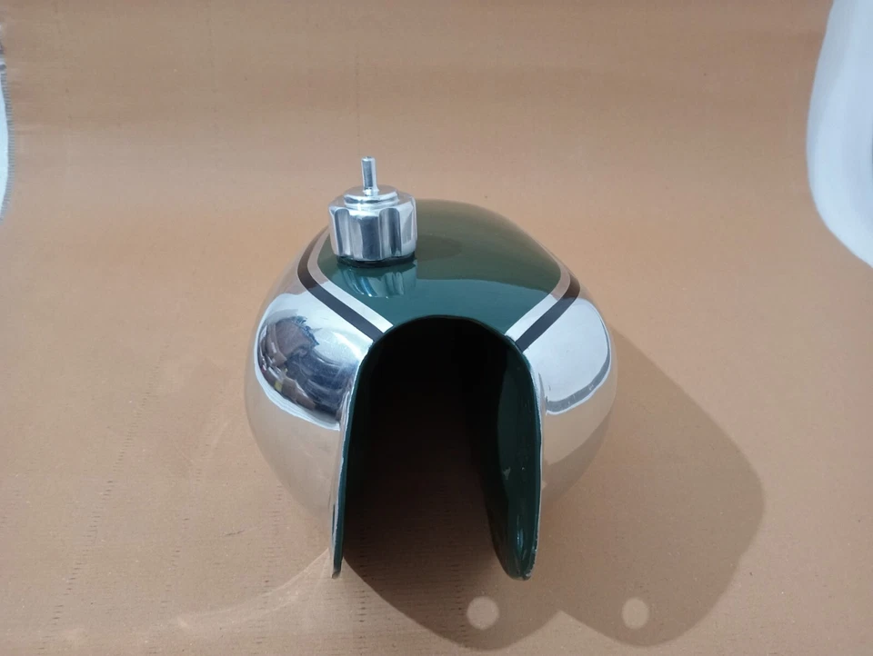 Honda CR250M CR 250M 1973 Elsinore aluminio pintado gasolina combustible tanque gasolina + tapa Foto 3 de 4