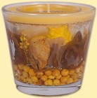 Kerze Duftkerze im Glas Gelb (S065001) Dekokerze