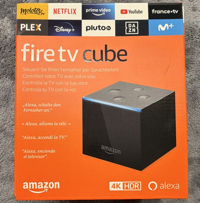 Amazon Fire TV Cube 2. Gen 4K (2160p) HDR Dolby Vision/Atmos Alexa Schwarz Neu 