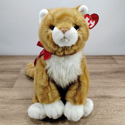 Ty Classic Kitty Tabby Katze Beanie Stofftier mit Etikett 2002 Ingwer lebensecht kuschelig