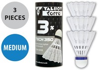 Talbot torro Badmintonball Tech 350 Medium Weiß/Blau 3 StüCk