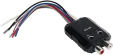 Acouto Car Audio Converter High to Low 2 Channel Line Output Stereo Black 
