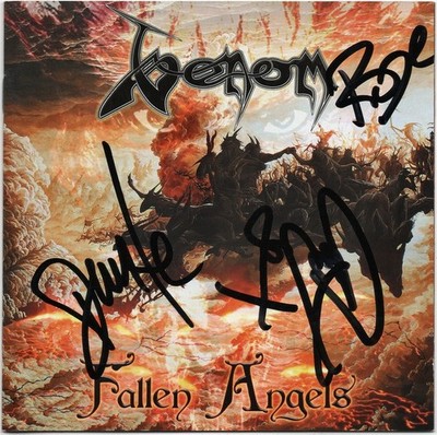 VENOM Cronos FULLY SIGNED, Black Metal Welcome to Hell Nightmare Witch AUTOGRAPH