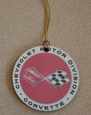 Cheverolet Corvette DOUBLE SIDED Wood Christmas Ornament