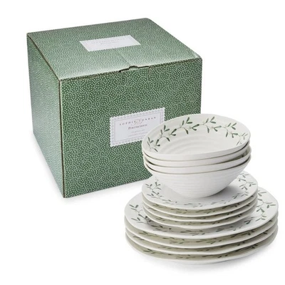 Sophie Conran Teller Schüsseln Set Weihnachten Mistelzweig 12 Stück Portmeirion - Bild 1 von 4