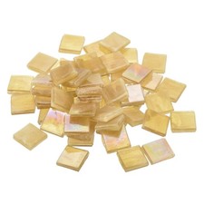 100pcs Mosaic Tiles, Micro Glass Tiny Mini Mosaic Tile DIY Hobbies Bright Brown