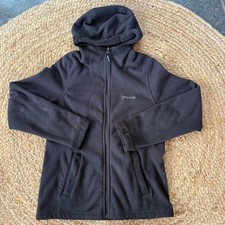 Marmot Lakeside Hooded Fleece Lined Full Zip Jacket Black Women's Medium