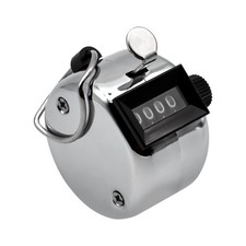 Handheld Counter Counter, 4 Digit Counter, Metal Counter Clicker Counter for Golf, ...