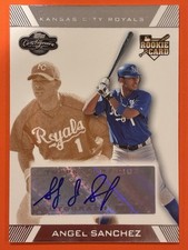 2007 Topps Co-Signers Angel Sanchez Rookie Auto /200 RC #101 Baseball Royals