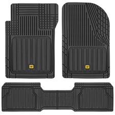 CAT® ToughLiner™ Black Heavy-Duty Trim-to-Fit Rubber Car Floor Mat for Trucks SU