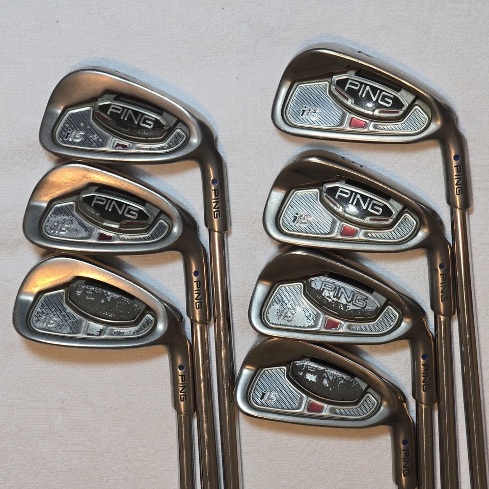 Ping i15 Iron Set 4-PW Blue Dot Stiff Shaft 7i 37.5 in - Image 4 of 4