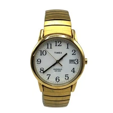 Timex Analog Quartz Mens Watch Indiglo 30m WR Stretch Band New Battery