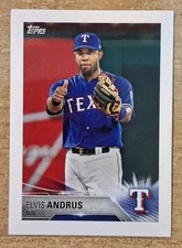 2018 TOPPS STICKERS ELVIS ANDRUS #67 TEXAS RANGERS 