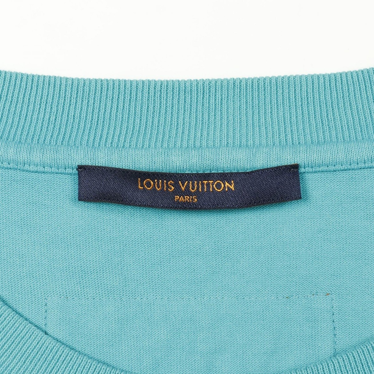 LOUIS VUITTON STAPLES EDITION Inside Out T-shirt cotton Blue Used