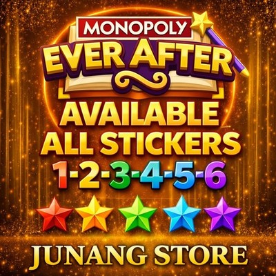 MONO_POLY_-GO_EVER_AFTER_1_2_3_4_5_6_STARS_STICKERS VERY FAST DELIVERY !