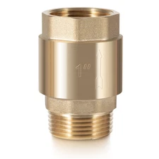 One Way Brass Check Valve for Well Pump 1" NPT male in/ 1" FNPT out SP0465X-100