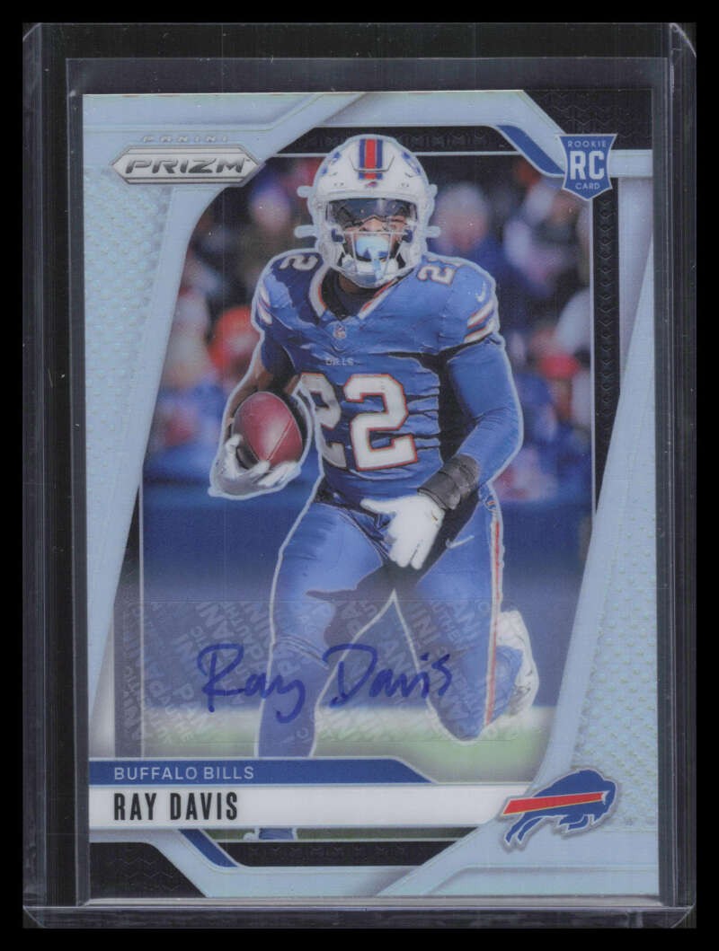 2024 Panini Prizm Autographs Prizms Silver Refractor 382 Ray Davis Rookie Auto
