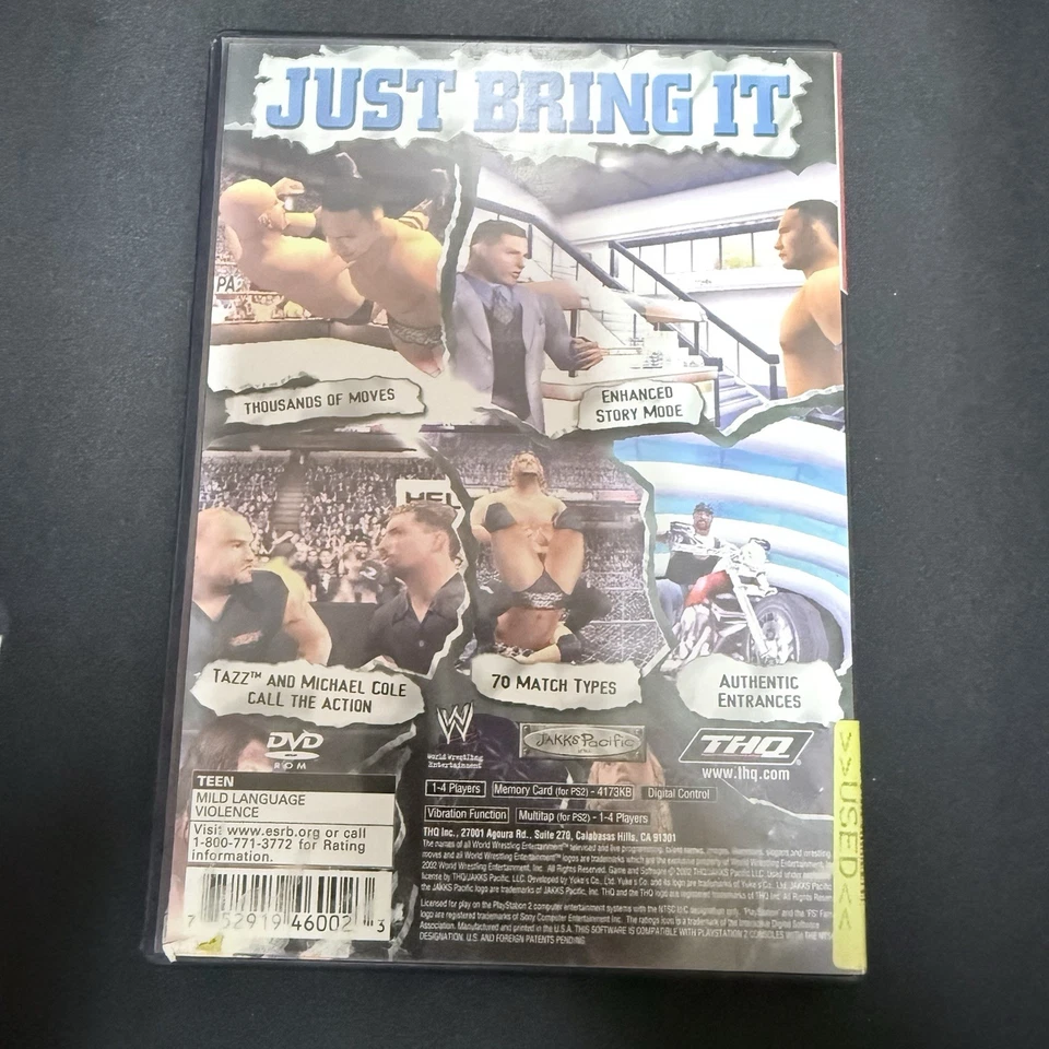 WWE SmackDown Just Bring It GH (Sony PlayStation 2, 2002) PS2 CIB Retro Tested - Image 2 of 4