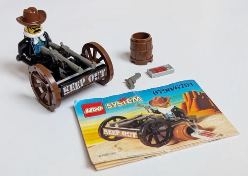 LEGO 6790/6791 Wild West: Bandit's Wheelgun Complete *FREE SHIPPING*