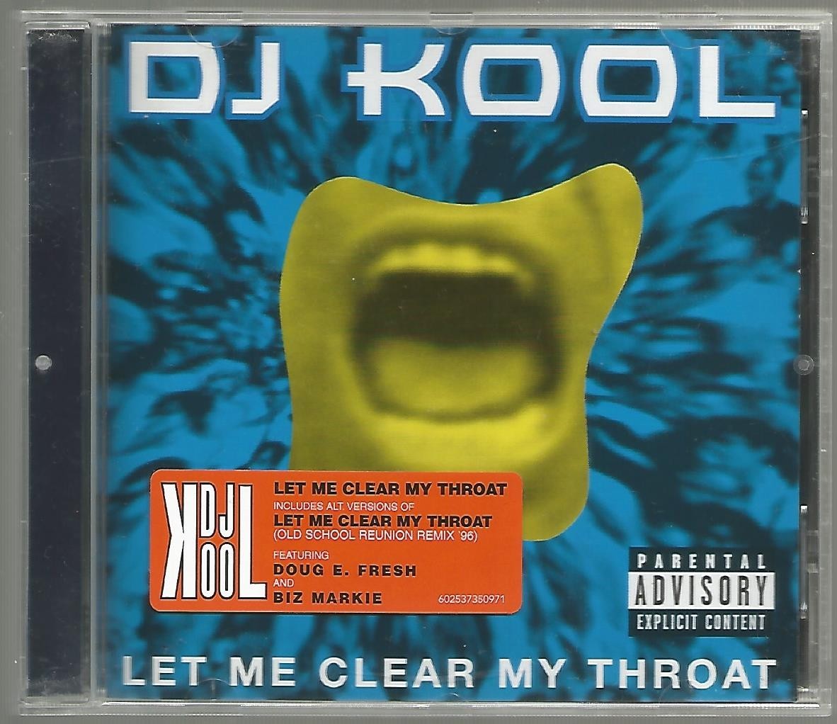 DJ Kool - Let Me Clear My Throat, 1996 CD Album Near Mint