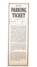 Vintage Prank Parking Tickets Gag Fake Funny Joke 9 Included Bad Unofficial Law
