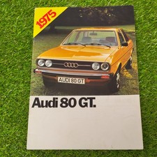 Audi 80 GT. 1975 Brochure