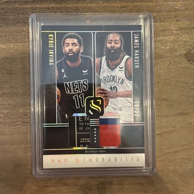   2025 Panini Silhouette Dual Laundry Tag /25 Kyrie Irving & James Harden