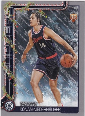 2026 Topps Holiday Yanic Konan-Niederhauser #190 Holiday Silver Glitter (RC)