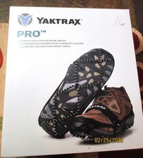 Yaktrax Pro Winter Traction Snow/Ice Cleat Small Black New -Small size