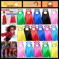 Superhero Capes & Masks Set for Kids - 16 Pcs Party Favors, Costumes & Gifts