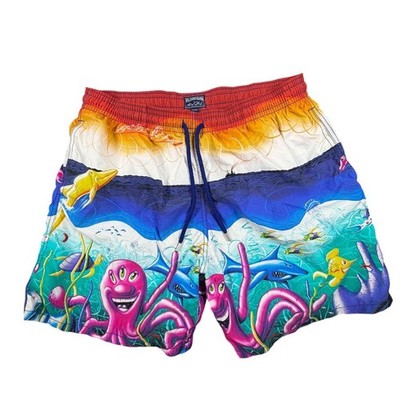 Vilebrequin X Kenny Scharf Men Swim Trunks Shorts Under The Sea Graphic XXXL