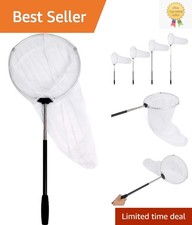 12" Diameter Butterfly Net with Telescopic Handle - Perfect for Kids Adults