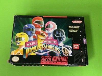 Mighty Morphin Power Rangers (SNES, 1994) No Manual Tested