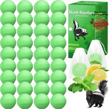 Long-Lasting 36 Pack Peppermint Oil Repellent for Skunks & Raccoons - Pet Safe
