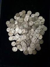 Roll of 50 90% Silver Mercury Dimes $5 Face  ~ L?K  SHIPS FREE