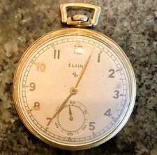 Elgin openface Pocket Watch 15 Jewel 10K rolled gold