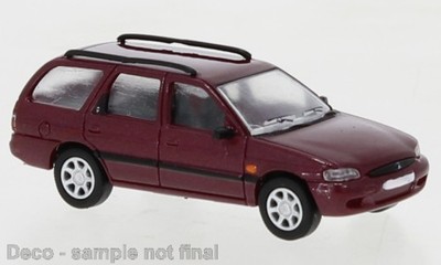 PCX Premium Classics Ford Escort MK VII Turnier metallic dunkelrot, 1995,
