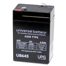 UPG UB645-F1 D5733 6V 4.5Ah F1 AGM Rechargeable Battery