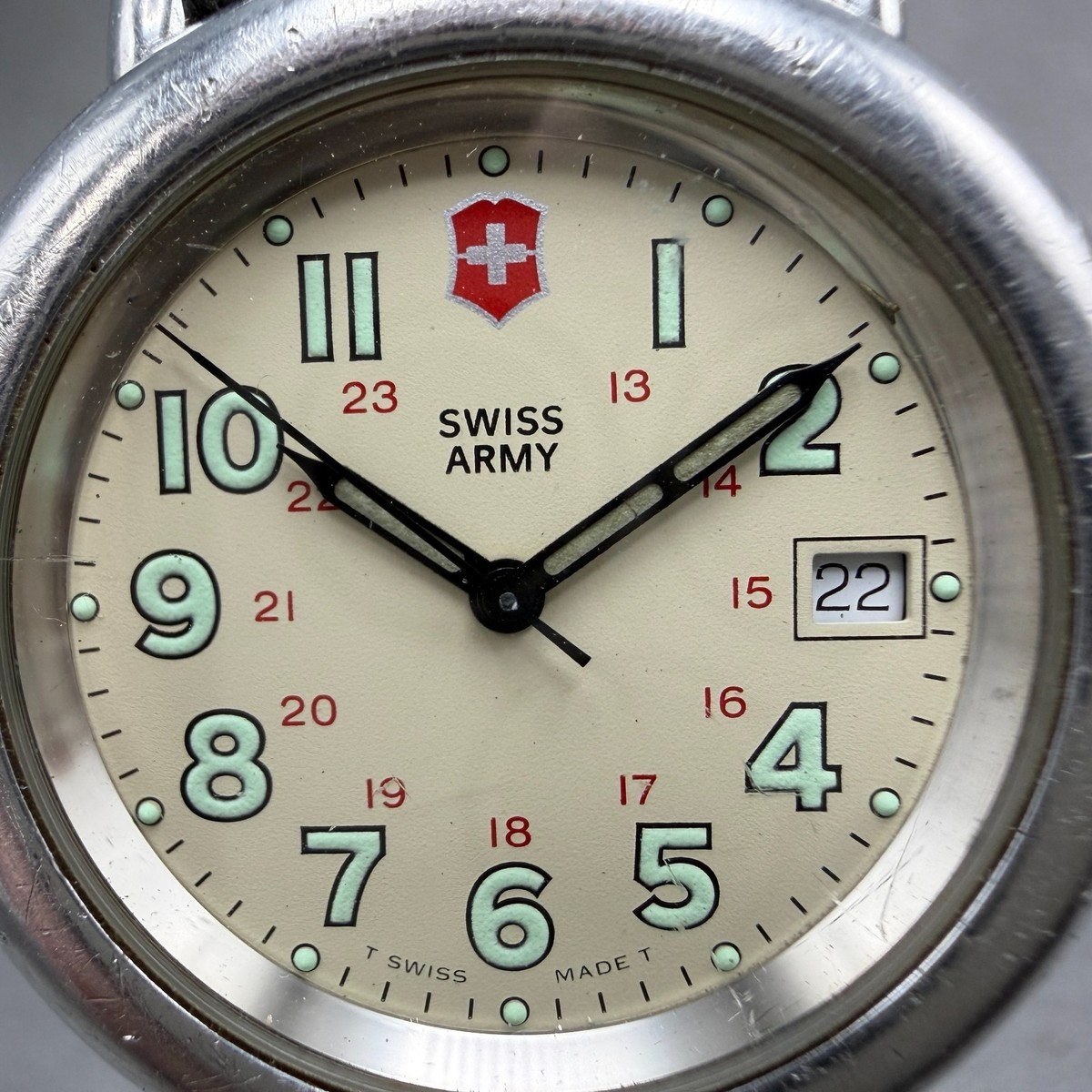 Swiss Army original “Calvary” Classic Black Watch with Red Accent Victorinox Swiss Army watch for sale main image 3