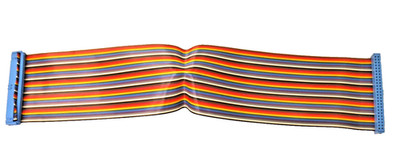 50 Pin Flat Rainbow Ribbon Cable 12.5''x 2.5''  Breadboard Jumper Wires FemxFem Co