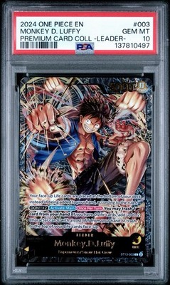 ONE PIECEカード　プレミアムコレクション ワンピースデイ2024 10ケ 2024 ONE PIECE PREMIUM COLLECTION MONKEY D LUFFY # 003 PSA 10 | eBay