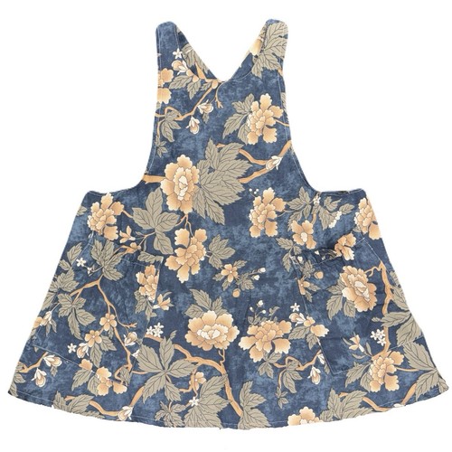 Apronner Cotton Linen Pinafore Apron Plus Size Adjustable Cross Back Cottagecore