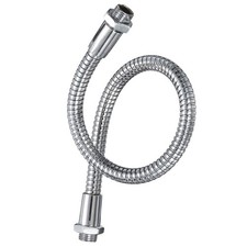 11.8" Universal Gooseneck Hose, 1pcs M10 Fine Thread Chrome Color 8mm